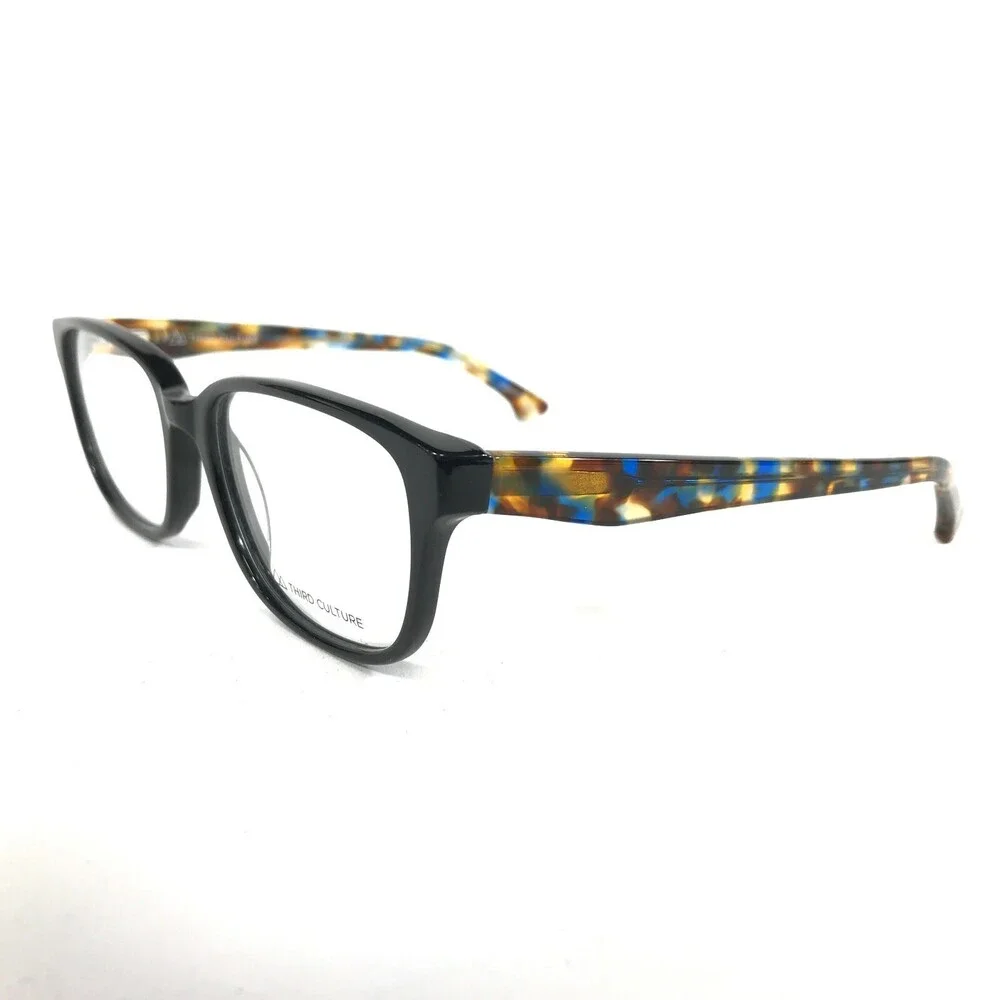 Third Culture Eyeglasses Frames LE 2008 1636 Black Tortoise Square 52-17-135